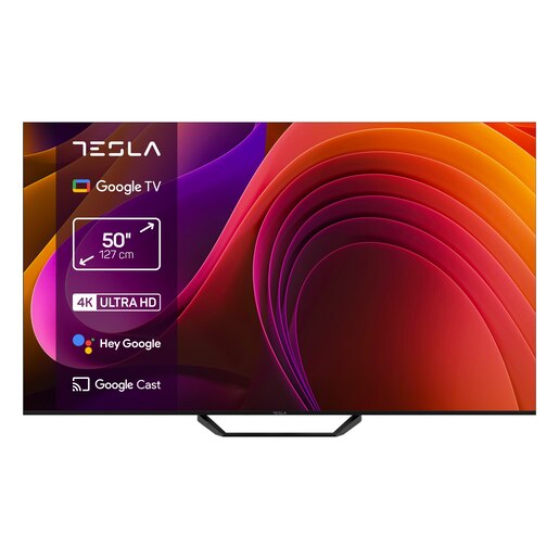 TESLA LED televizor 50E655BUS, 4K Ultra HD, Smart TV, Google TV™, Crni