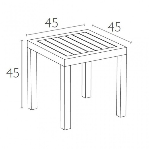 SIESTA Ocean Side club sto - crna