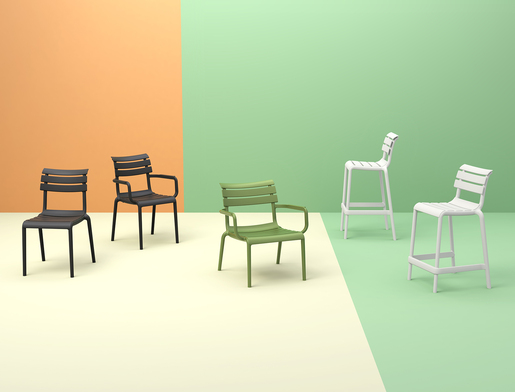 SIESTA Helen barska stolica 75 - bijela