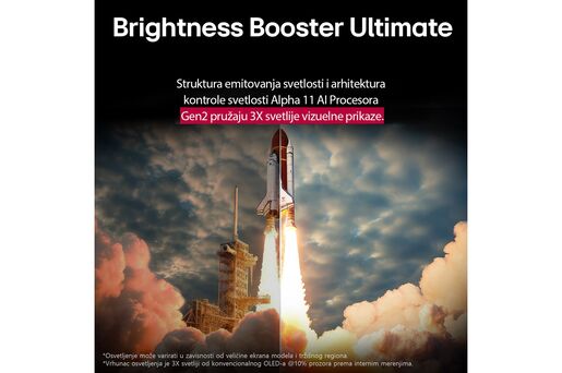 LG OLED televizor OLED65G51LW, 4K Ultra HD, Smart TV, webOS, AI ThinQ, Brightness Booster, Cinema HDR, Magični daljinski, Crni