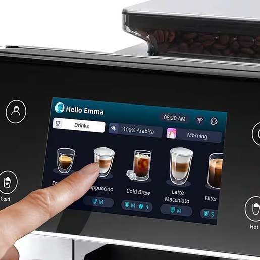 DeLonghi aparat za espresso kafu ECAM630.55.SSM PrimaDonna Aromatic automatski, crno-srebreni