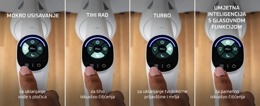 ROWENTA štapni usisivač GZ7035WO X-Clean 10, 200 W, vrijeme rada do 60 min.