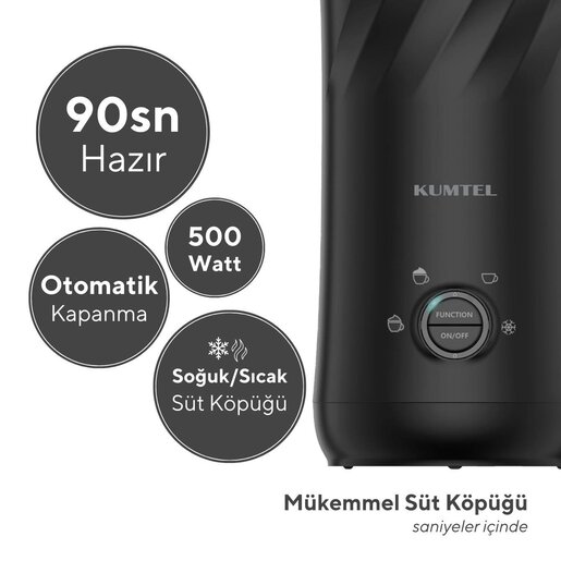 KUMTEL aparat za pjenjenje mlijeka HMF-01, 500 W