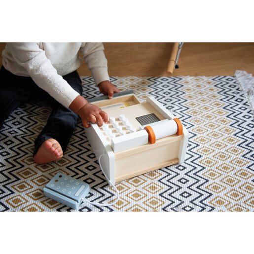 Tryco Drvena kasa i aparat za bankovne kartice