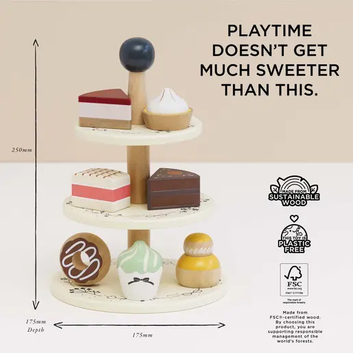 Le Toy Van  Drveni trospratni stalak za kolače