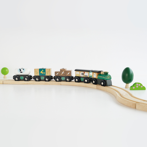 Le Toy Van  set drvenih vozića - Great Green Train
