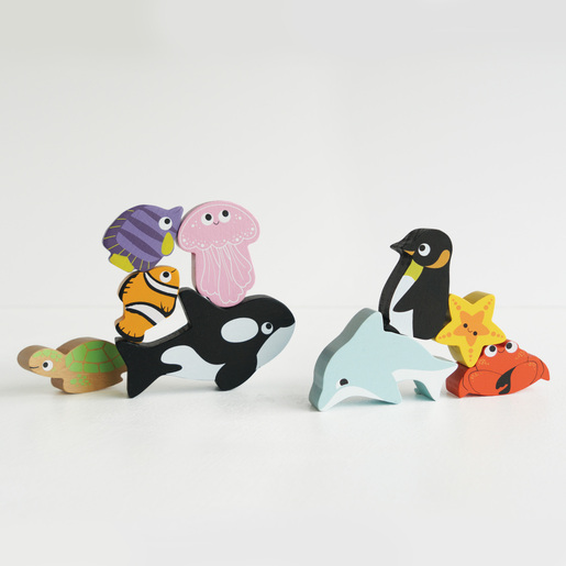 Le Toy Van  Drvene životinjice za slaganje - Ocean
