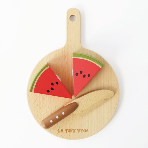 Le Toy Van  Set drvena daska, voće i povrće za rezanje