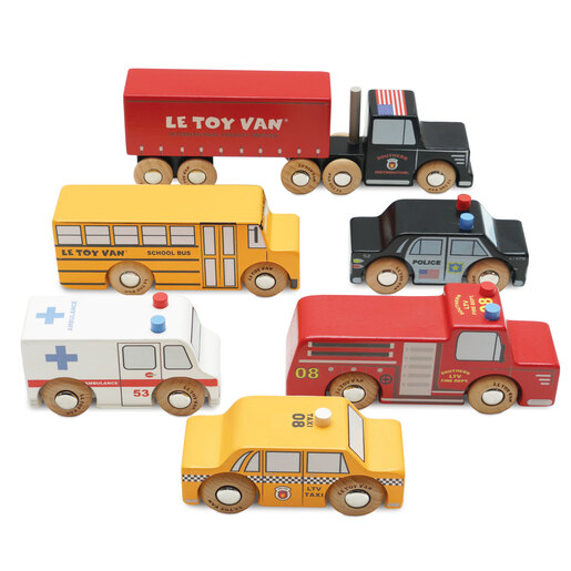 Le Toy Van  Set drvenih autića - New York