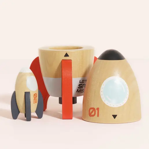 Le Toy Van  Drveni set raketa – Svemirska misija