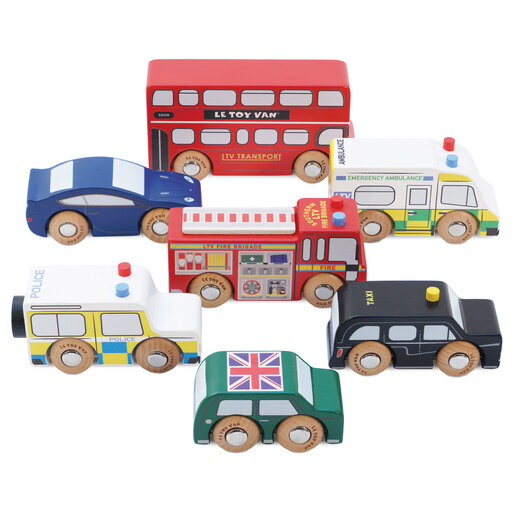Le Toy Van  Set drvenih autića - London