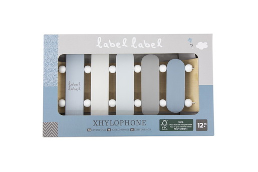 Label Label Drveni Ksilofon - Blue