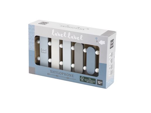 Label Label Drveni Ksilofon - Blue