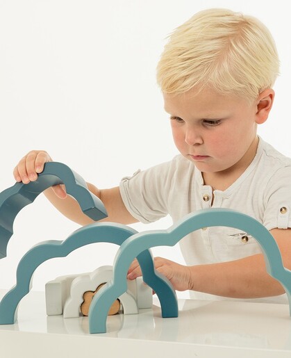 Label Label Drvena igračka duga - Blue