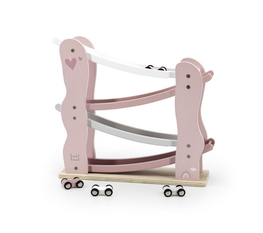 Label Label Drvena trkača staza – Car slider Pink