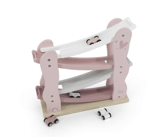 Label Label Drvena trkača staza – Car slider Pink