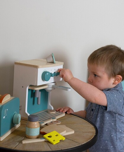 Label Label Drveni espresso aparat – Green