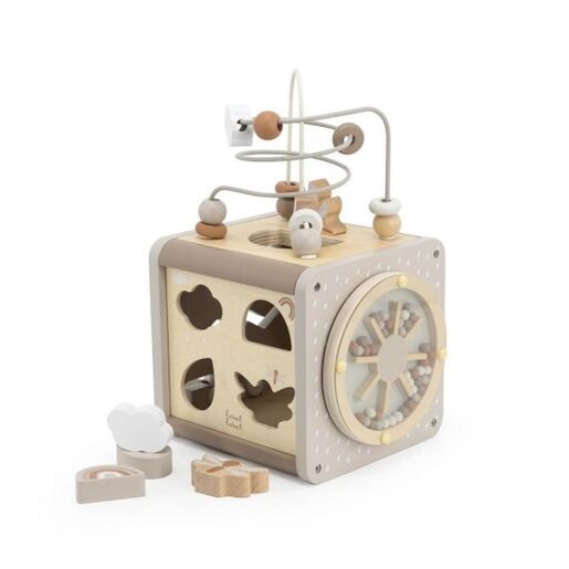 Label Label Drvena aktivnosna kocka - Nougat