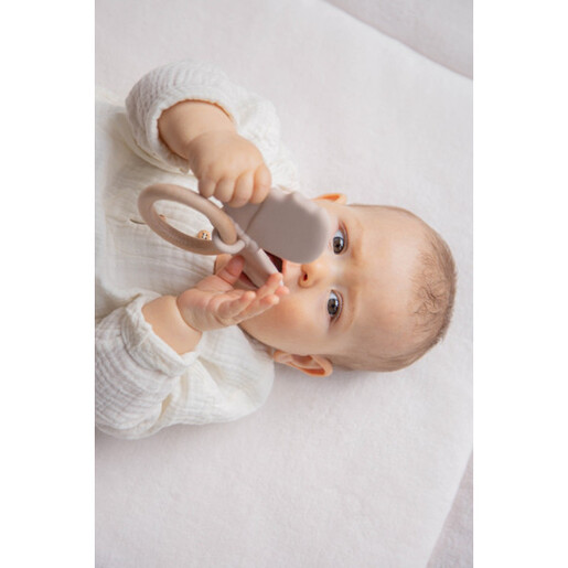 Label Label silikonska Glodalica Grickalica - Leptir Nougat