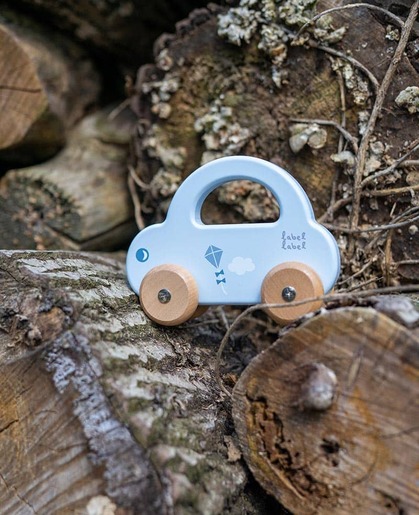 Label Label Drveni autić - Blue