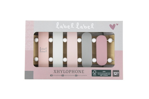 Label Label Drveni Ksilofon - Pink