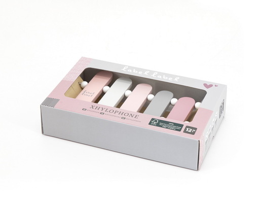 Label Label Drveni Ksilofon - Pink