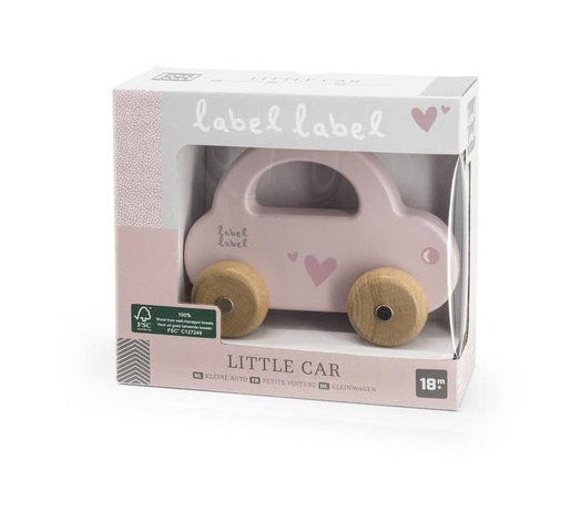 Label Label Drveni autić - Pink