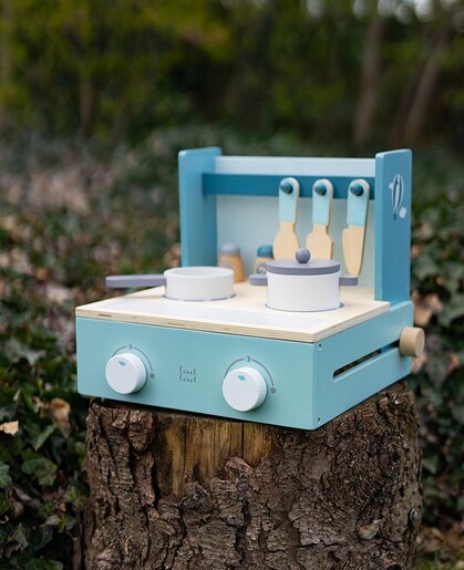 Label Label Drveni prenosni šporet - Green