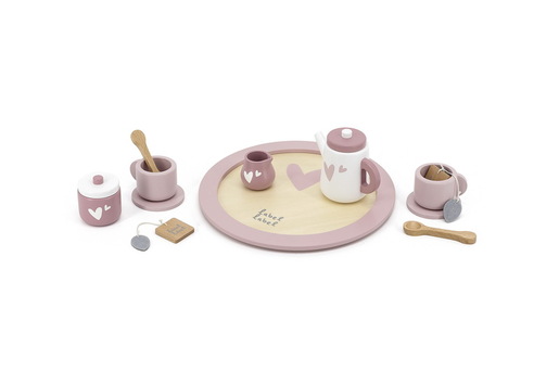 Label Label Drveni set za čaj - Pink