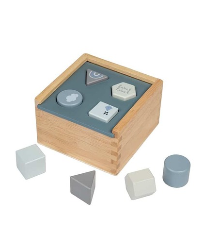 Label Label Drvena kutija za sortiranje oblika - Blue