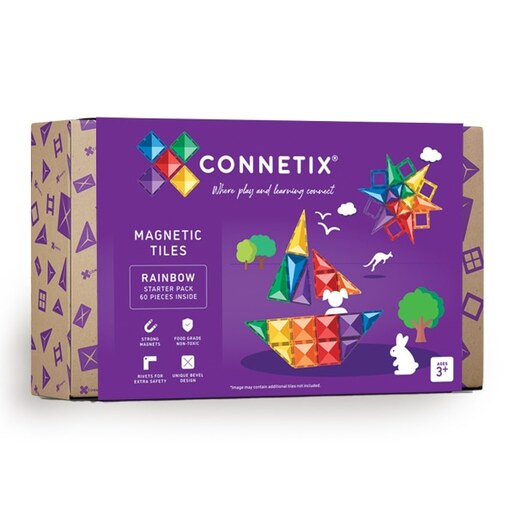 Connetix Tiles – Rainbow Starter set (60 kom)