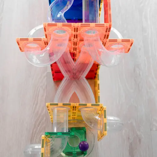 Connetix Tiles - Rainbow Ball Run Expansion set (66 kom)