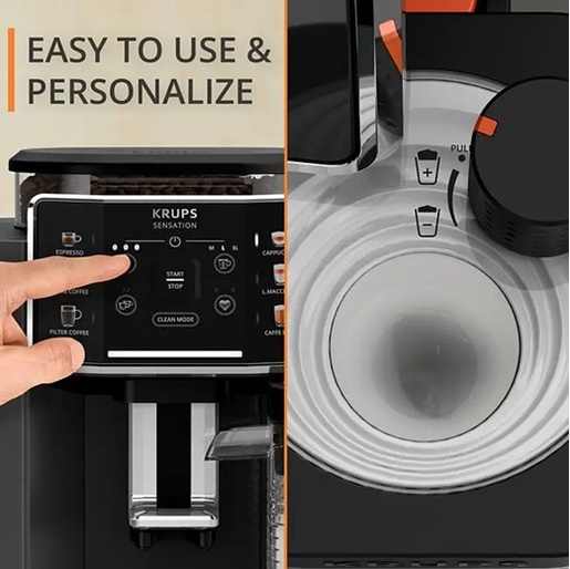 KRUPS aparat za espresso kafu EA912HF0 Sansation + Mlijeko, automatski