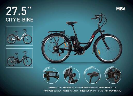 Električni bicikl RKS MB6 WH
