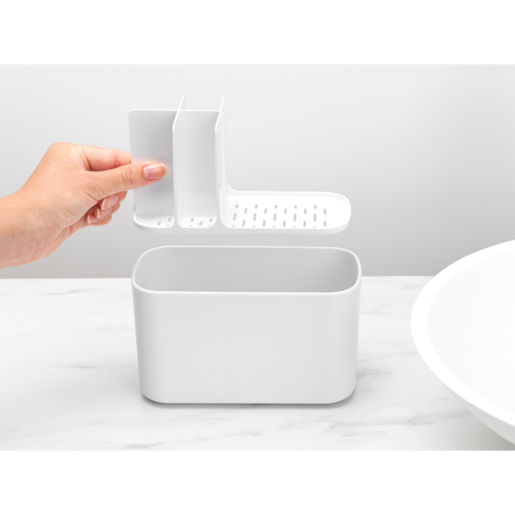 Brabantia organizator posuda za kupatilo ReNew Caddy, bijela