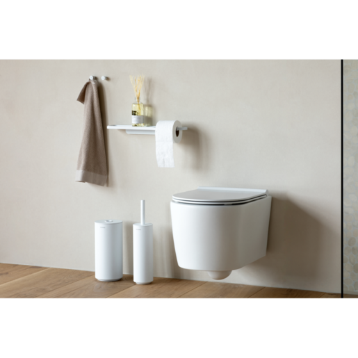 Brabantia držač toaletnog papira sa policom MindSet, mineral bijela