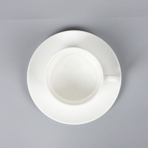 Dalton porculanska šolja i tanjir bijela, set 6 komada