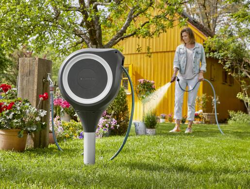 GARDENA Nosač za crijevo za vodu vrtni ROLLUP S sa crijevom 15 m