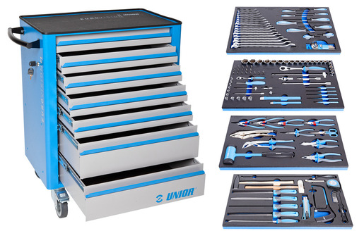 UNIOR Kolica za alat 940EV4 s garniturom od 127 alata – 1011CEV4