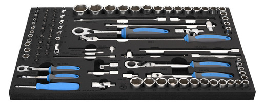 UNIOR Garnitura nasadnih ključeva sa priborom u SOS ulošku – 964/30SOS