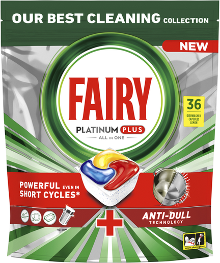 FAIRY tablete za pranje posuđa PLATINUM PLUS 36 kom