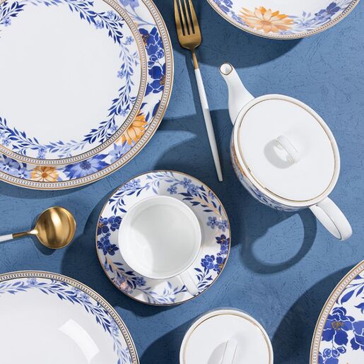 Dalton cvjetna porculanska šolja i tanjir, set 6 komada