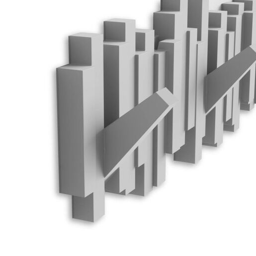 Umbra zidna vješalica Multi Sticks, siva