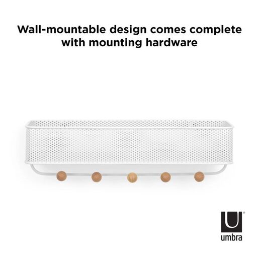 Umbra zidna vješalica Estique, bijela