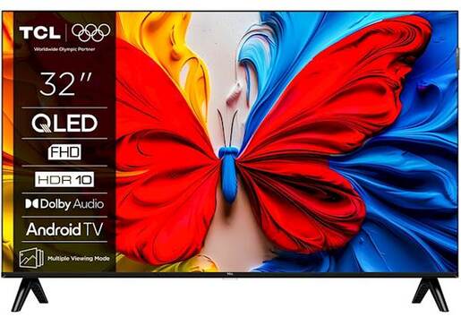 TCL QLED televizor 32S51K, Full HD, Smart TV, Google TV, HDR 10, Dolby Audio, Tanki dizajn