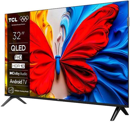 TCL QLED televizor 32S51K, Full HD, Smart TV, Google TV, HDR 10, Dolby Audio, Tanki dizajn