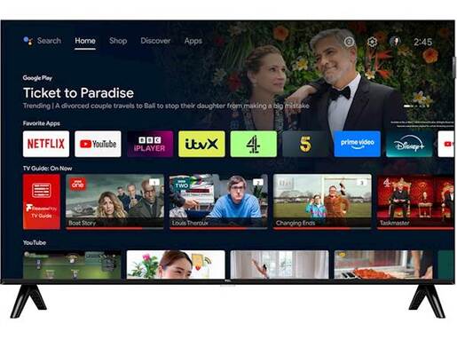 TCL QLED televizor 32S51K, Full HD, Smart TV, Google TV, HDR 10, Dolby Audio, Tanki dizajn