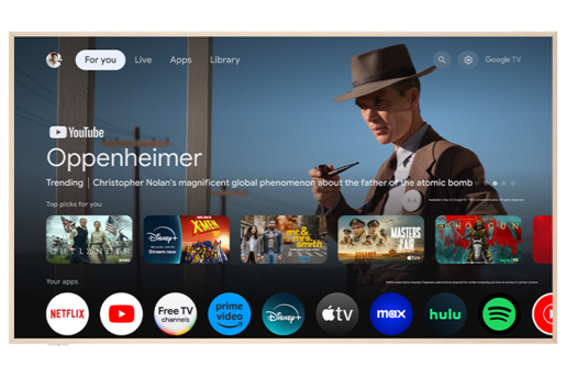 TCL QLED televizor 65A300W, NXTVISION 4K HDR10+, Google Smart TV, Dolby Vision IQ & Dolby Atmos,