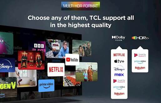 TCL LED televizor 55V6C, AiPQ procesor, 4K HDR, Google OS, HDR10, Smart TV, HVA panel, , Dolby Audio