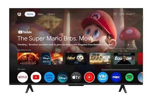 TV TCL 4K QLED 43P71K,  4K Ultra HD, Smart TV, Google TV, AiPQ PRO PROCESSOR, HVA ekran, Dolby Atmos, HDR10, **MODEL 2025**